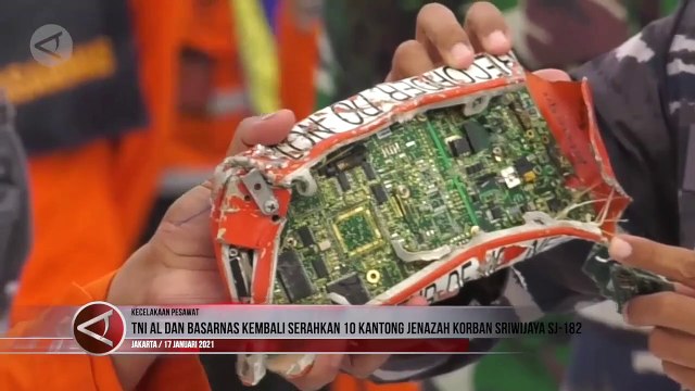 TNI dan Basarnas Kembali Serahkan 10 Kantong Jenazah Korban Sriwijaya Air SJ-182