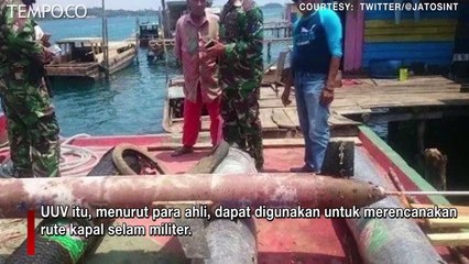Nelayan Temukan Drone Tak Berawak Bawah Laut, Diduga UUV Cina