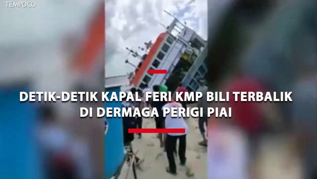 Kapal KMP Bili Terbalik, Penumpang Panik dan Selamat