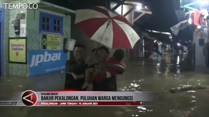 Banjir Rendam Kota Pekalongan, Puluhan Warga Mengungsi