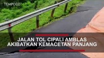 Jalan Tol Cipali Ambles di KM 122 Sebabkan Kemacetan Panjang