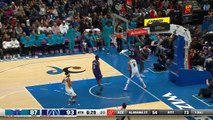 Nov 20, 2022 - Kai Jones wild reverse dunk makes Hornets announcer go crazy vs Wizards