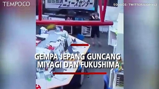 Gempa Jepang 7,1 Mengguncang Miyagi dan Fukushima, Begini Kepanikan Warga