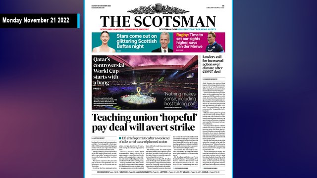The Scotsman Bulletin Monday November 21 2022 #Gio #WorldCup