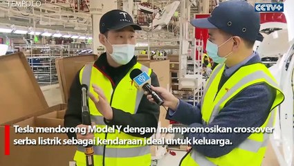Lihat Perakitan Tesla Model Y Secara Otomatis