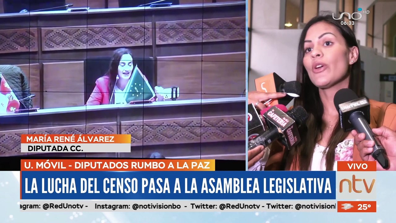 Diputados viajan a La Paz para debatir proyecto de ley para el censo