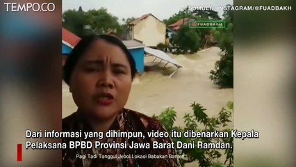 Viral, Tanggul Sungai Citarum Jebol, Warga Berteriak Minta Tolong