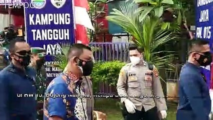 Kunjungi Kampung Tangguh di Tangsel, Kapolda Metro Cek Warga yang Isolasi Mandiri