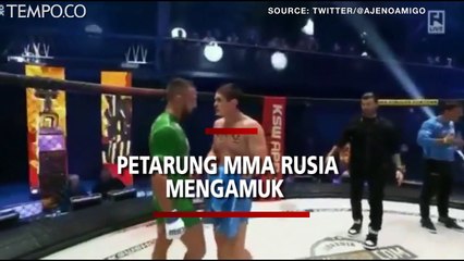 Video Viral, Detik-detik Petarung MMA Muslim Shamil Musaev Mengamuk karena Agamanya Dihina