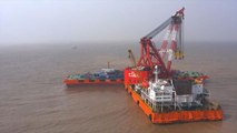 Çin'in Shanghai Kentinde Qing Hanedanlığı'ndan Kalma Gemi Enkazı Sudan Çıkarıldı