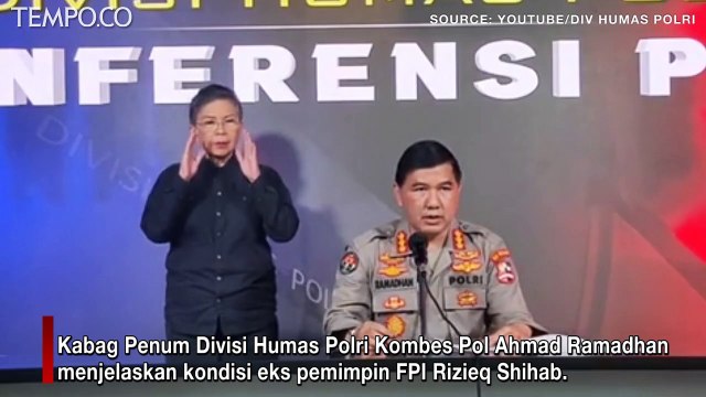 Kondisi Rizieq Shihab di Rutan Salemba, Kata Polisi: Baik-baik Saja