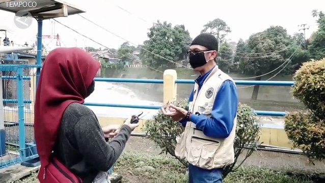 Ketinggian Muka Air Bendung Katulampa di Level Siaga IV