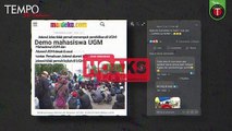 [CEK FAKTA] Benarkah Ada Demo di UGM Soal Pemalsuan Status Alumni Jokowi?