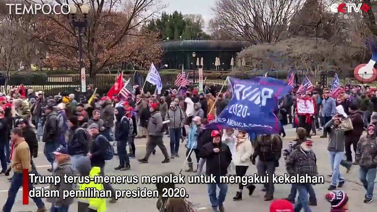 Rusuh Protes Pendukung Trump di Capitol AS, 4 Orang Tewas, 52 Ditangkap