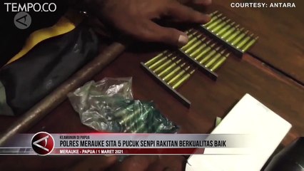 5 Pucuk Senjata Api Disita Polres Merauke, Berkualitas Baik, Ada Peredam Suara