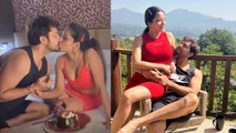 Monalisa Birthday Video: पति के साथ Monalisa ने आधी रात को मनाया 40वां Birthday,Bedroom में करी Kiss