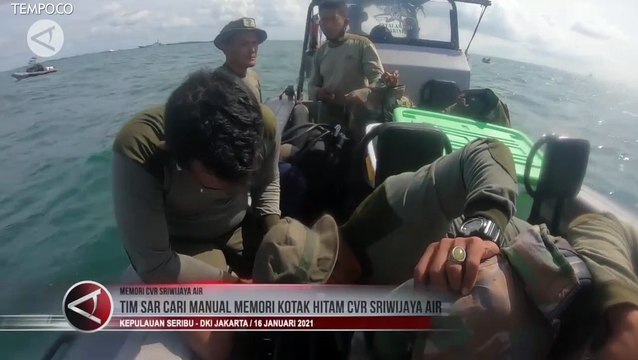 Pencarian Secara Manual Kotak Hitam CVR Sriwijaya Air SJ 182