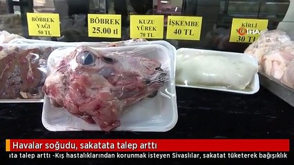 Havalar soğudu, sakatata talep arttı
