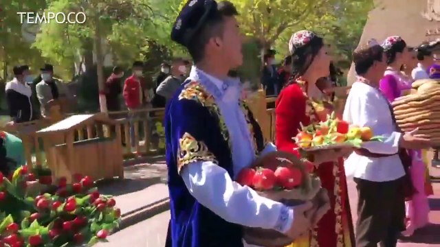 Suasana Ramadan di Kota Kashgar, Xinjiang, Cina