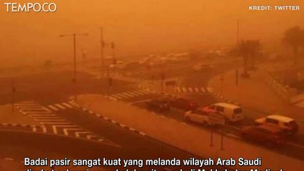 Langit Merah Gelap di Makkah dan Madinah, Media Israel Sebut "Peristiwa Alkitab"