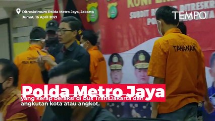 Nyamar di Halte, Polisi Tangkap Copet di Transjakarta dan Angkot
