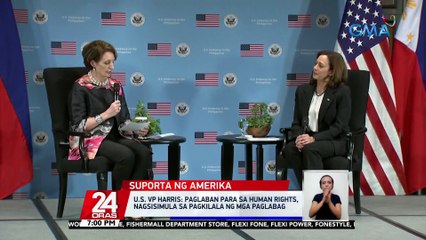 US Vice Pres. Kamala Harris, humarap sa grupo ng mga kababaihan at tinalakay ang women empowerment | 24 Oras