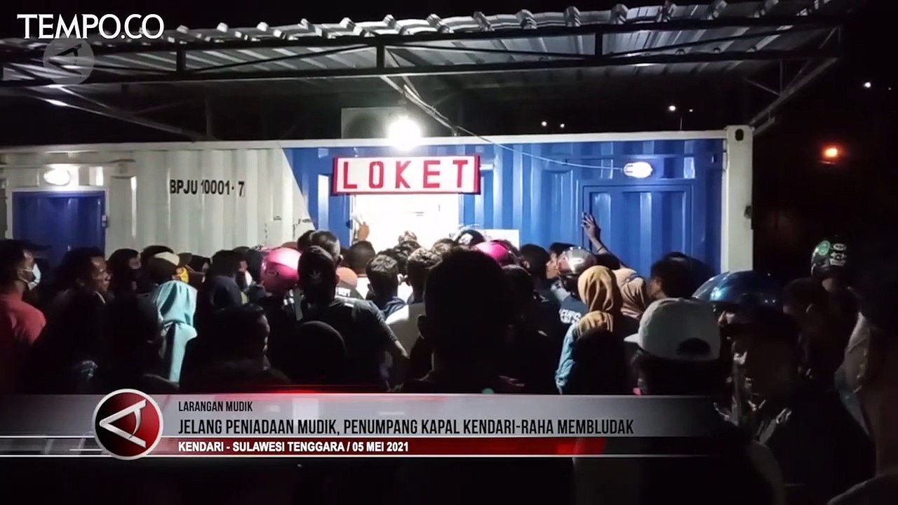 Jelang Larangan Mudik, Penumpang Kapal di Kendari Membludak
