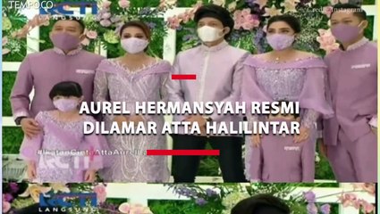 Lamaran Aurel Hermansyah dan Atta Halilintar, Dekorasi Serba Ungu