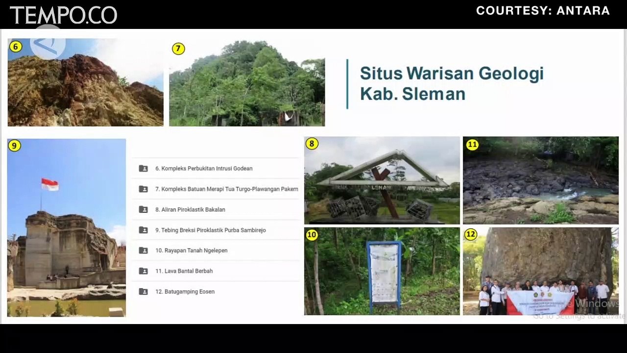 20 Situs Alam di DIY Ditetapkan Jadi Warisan Geologi