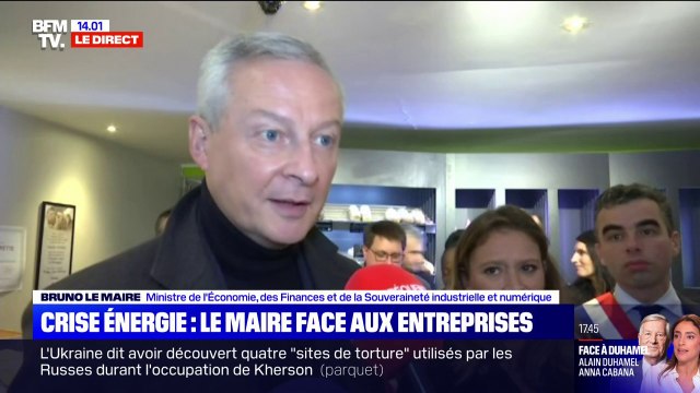 Bruno Le Maire: Nous ne laisserons tomber aucune entreprise, aucune PME face à la crise énergétique