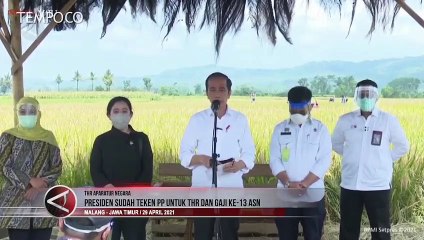 Presiden Jokowi Sudah Teken PP untuk THR dan Gaji ke 13 ASN