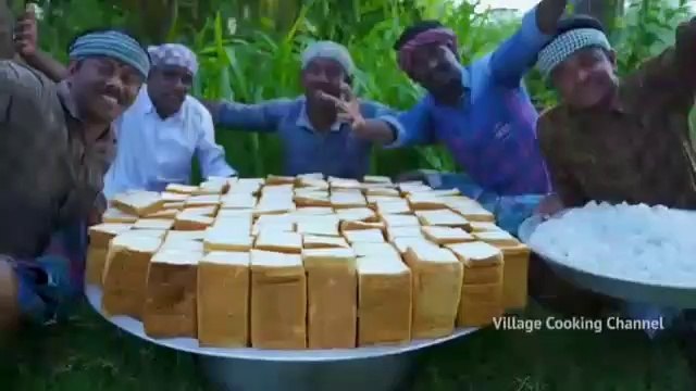 BREAD GULAB JAMUN | Making Gulab Jamun using Bread | Indian Dessert Recipes Cooking in Village