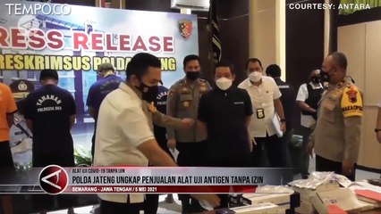 Polda Jawa Tengah Ungkap Penjualan Alat Uji Antegen tanpa Izin