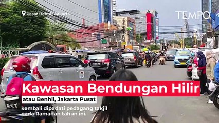 Melihat Suasana Pasar Takjil Benhil di Awal Ramadan