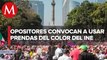 Oposición llama a usar prendas con colores del INE el día de la marcha de AMLO