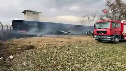 Bursa’da ahırda korkutan yangın
