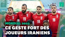 Lors d’Angleterre-Iran au Mondial 2022, les joueurs iraniens refusent de chanter leur hymne