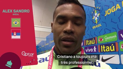 Brésil - Alex Sandro défend Cristiano Ronaldo