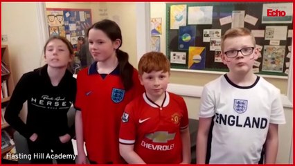 England v Iran - reaction to 6-2 result from Sunderland's schoolchildren