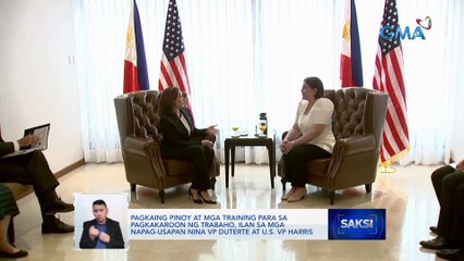 U.S. VP Harris, sinabing handang tumulong ang Amerika sa depensa ng Pilipinas kaugnay sa mga teritoryo sa South China Sea | Saksi