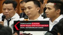 Tanggapan Terdakwa Bharada Eliezer, Kuat Maruf dan Ricky Rizal Atas Keterangan Saksi di Sidang