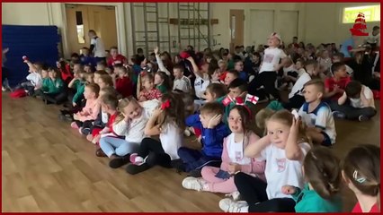 Pupils go wild at Hartlepool's Clavering Primary as England beat Iran 6-2 in World Cup clash