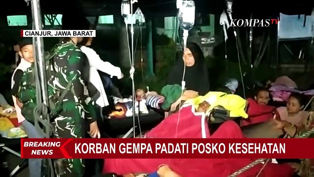 Tenda Darurat Dibangun di Halaman RSUD Sayang untuk Rawat Korban Gempa Cianjur