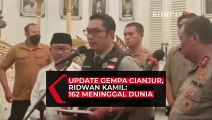 Update Gempa Cianjur, Ridwan Kamil: Ada 162 Orang Meninggal Dunia, 326 Luka, 13.784 Pengungsi