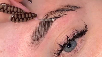 9-Step brow treatment laminates, dyes, and waxes