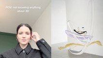 Self-taught 3D artist brings one of her first sculptures to life *MONTAGE*