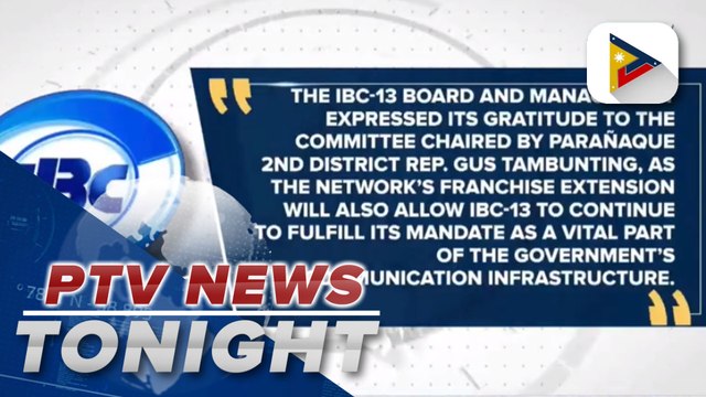 Lower House approves measure granting 25-year extension to IBC13's franchise