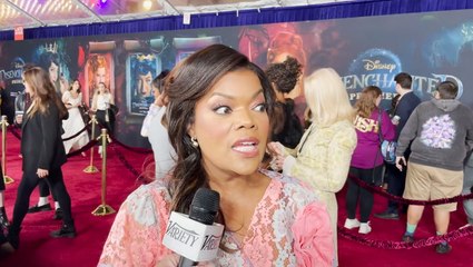 Yvette Nicole Brown on the carpet for 'Disenchanted'
