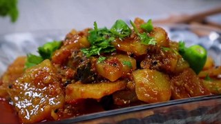 Smoky Aloo Achari Recipe - Cooking Lava