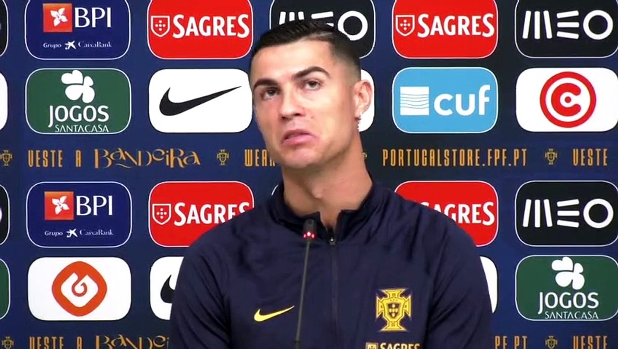 Cristiano Ronaldo First Media Talk Since Interview With Piers Morgan #cr7 #messi #portugal